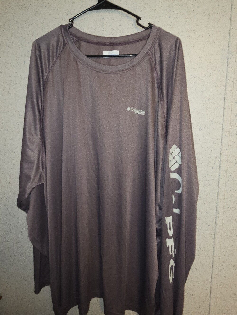 Columbia PFG Long Sleeve Performance Tee - Mauve Brown